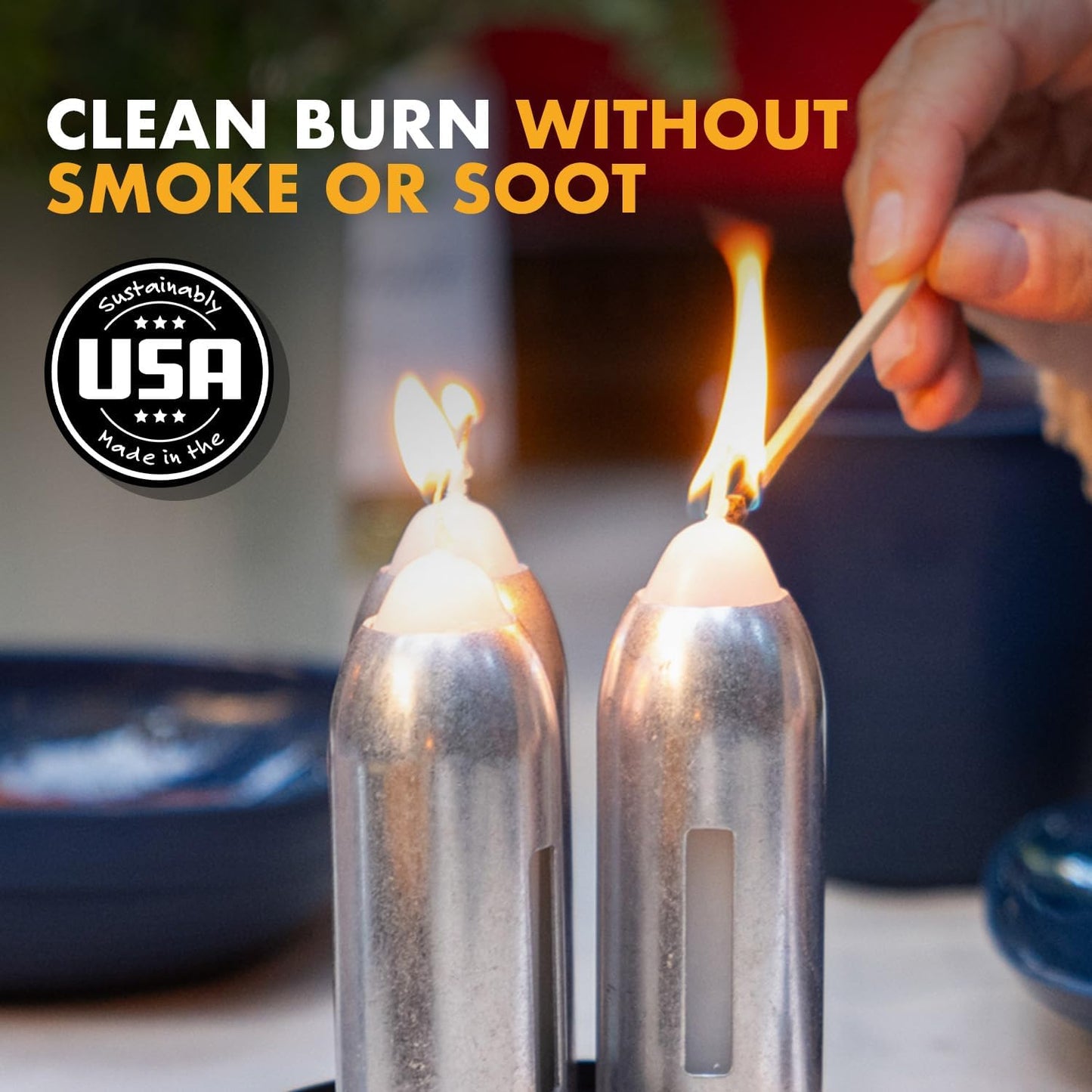 9-Hour White Candles for Candle Lanterns and Emergency Preparedness