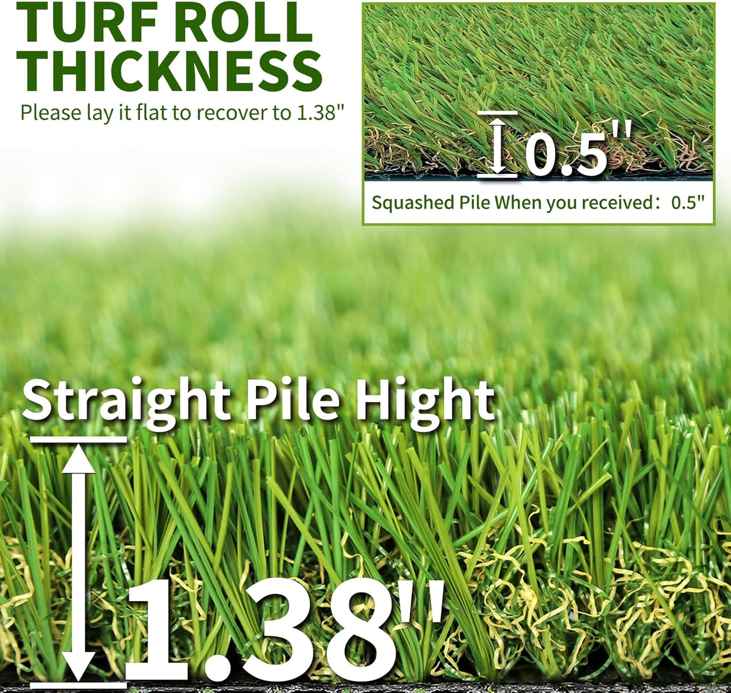 Artificial Grass Rug Indoor Outdoor, 28 in X 40 in (7.7 Square FT) Realistic Thick Synthetic Fake Grass Mat for Dogs, Garden Lawn Landscape Patio Grass
