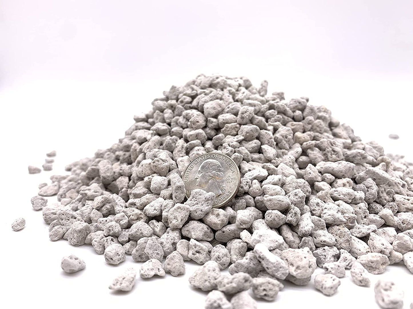 Pumice for Bonsai, Succulent, Cactus | 2 Quarts Bag | 1/4β Particle Size |
