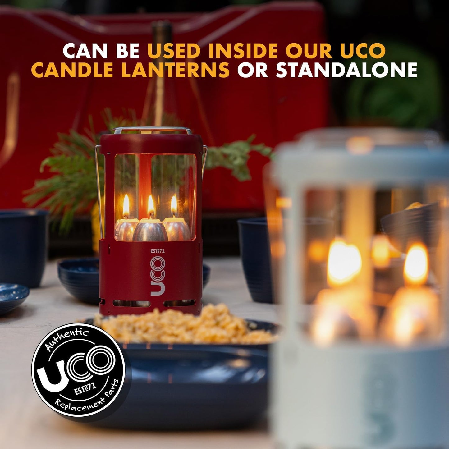 9-Hour White Candles for Candle Lanterns and Emergency Preparedness