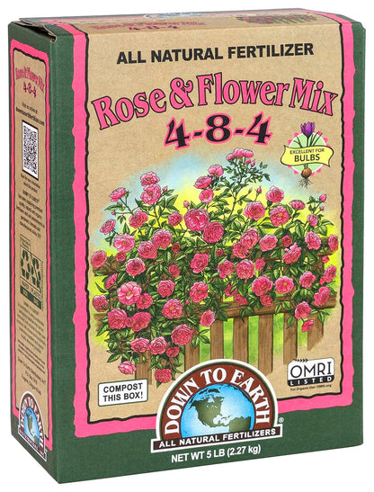 Organic Rose & Flower Mix 4-8-4, 5 Lb