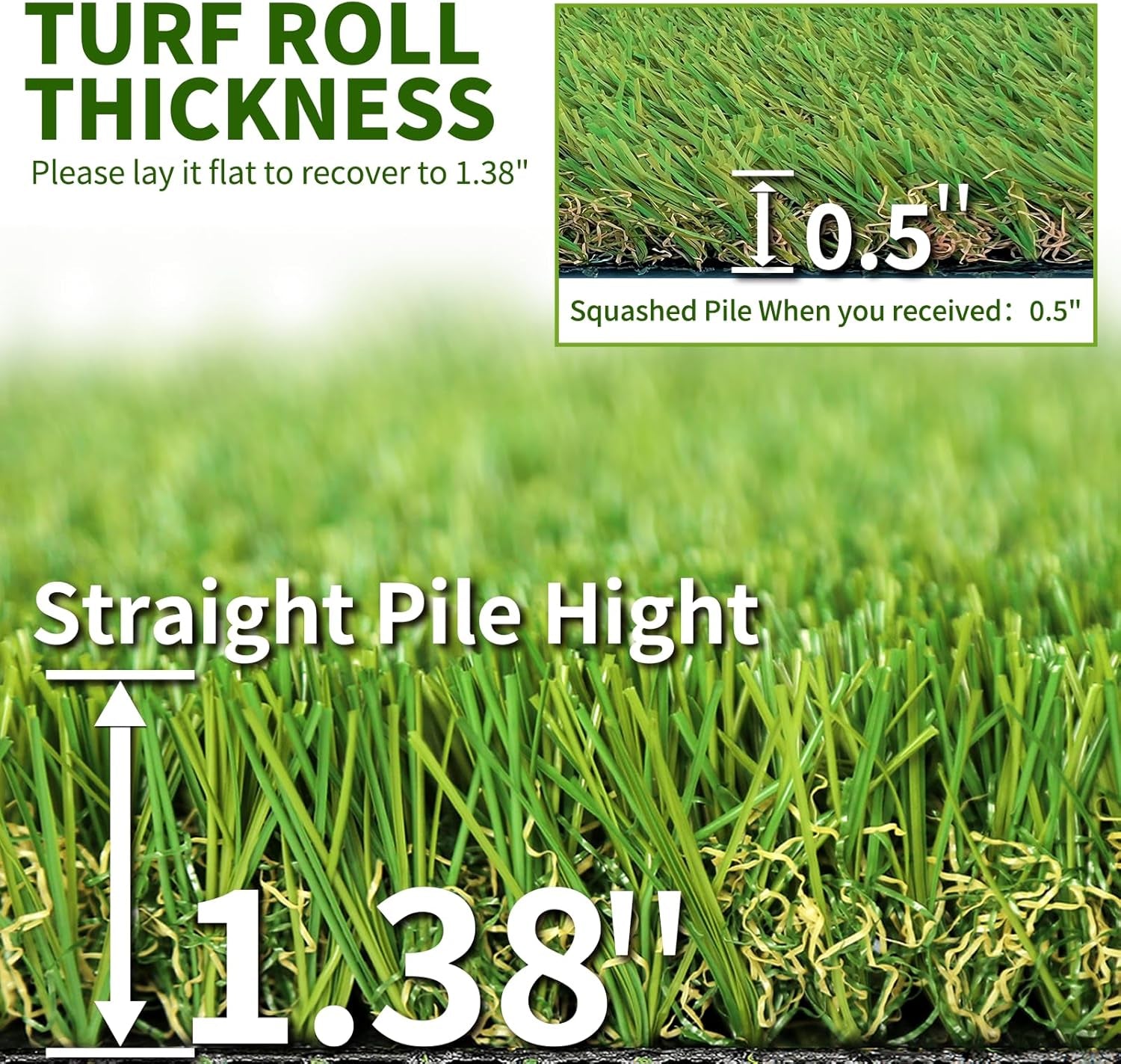 Artificial Grass Rug Indoor Outdoor, 28 in X 40 in (7.7 Square FT) Realistic Thick Synthetic Fake Grass Mat for Dogs, Garden Lawn Landscape Patio Grass