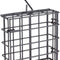 Suet Cage Bird Feeder, Fruit and Suet Feeder, Single Cake Capacity ,Black