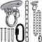 Heavy Duty Swing Hanger with Chain and Screws - Hammock Chair Hanging Kit for Indoor & Outdoor Use - 1000 LB Capacity