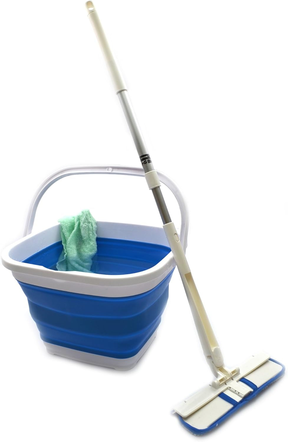 Set of 2-10L (2.6 Gallon) Collapsible Rectangular Handy Bucket (2, Blue)