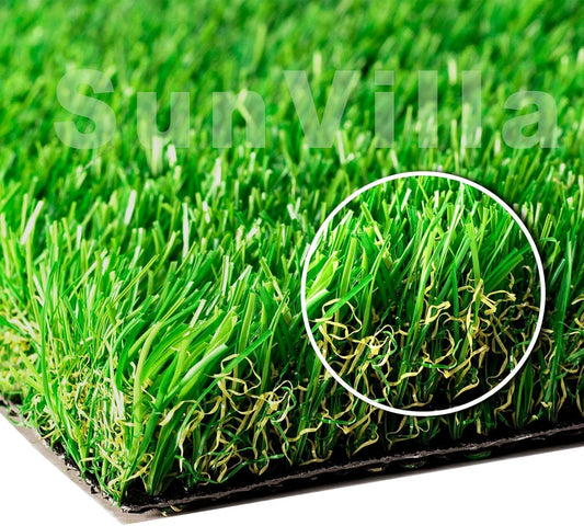 Artificial Grass Rug Indoor Outdoor, 28 in X 40 in (7.7 Square FT) Realistic Thick Synthetic Fake Grass Mat for Dogs, Garden Lawn Landscape Patio Grass