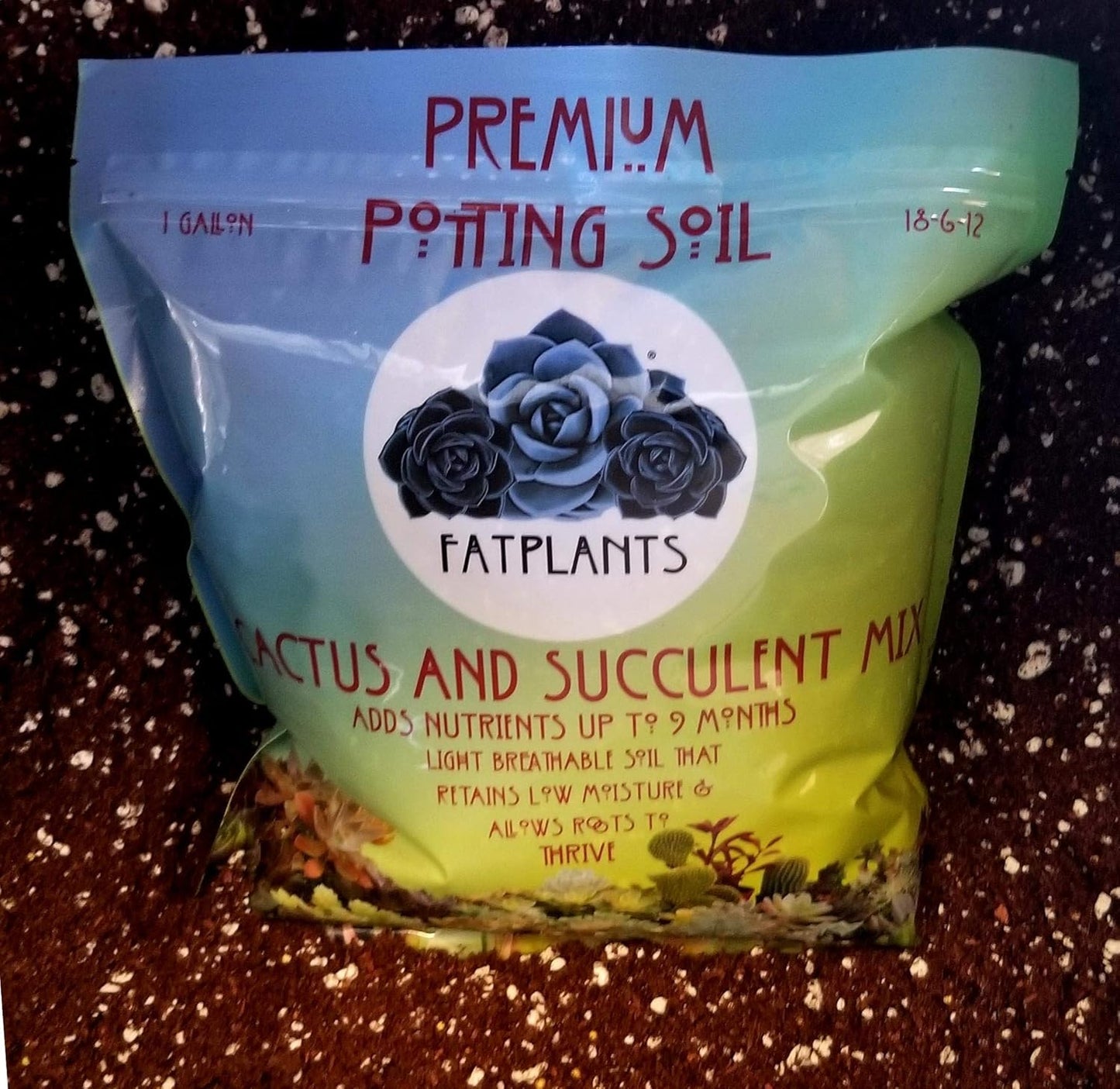 Premium Cacti and Succulent Potting Mix Soil - for Cactus Palm Tree Citrus Plant Grown in Gardening Containers - Indoors & Outdoors Use - with Natural Food/Fertilizer