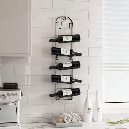 Towel Racks for Bathroom Wall Mounted Metal Wine Rack Towel Shelf Towel Holder for Bath Black